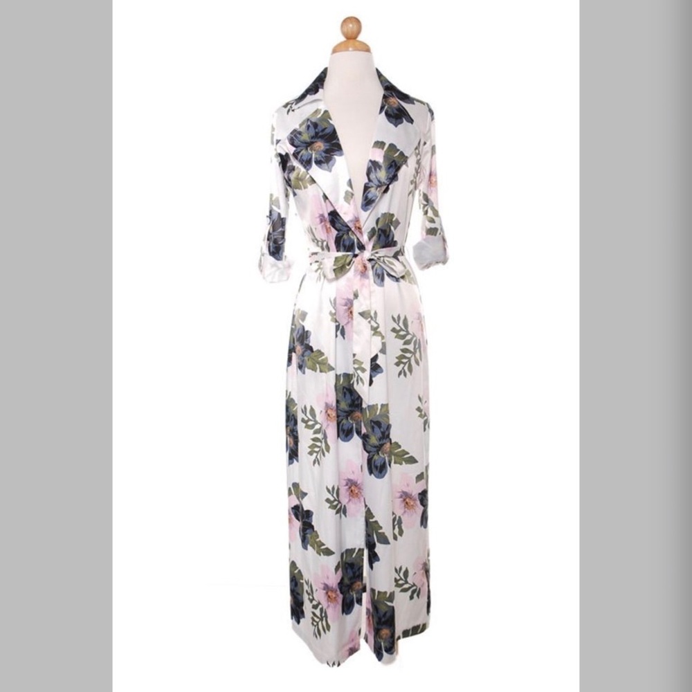 Flower lightweight trench
